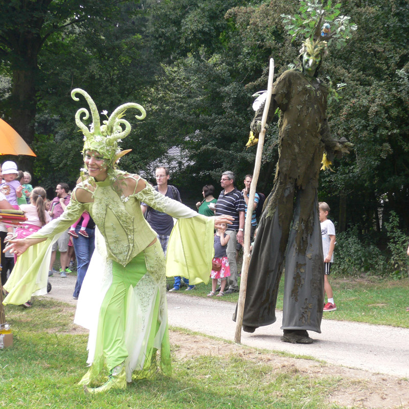 Waldelfe und Vogelbaum Pantao, Forstpark-Fest Düsseldorf